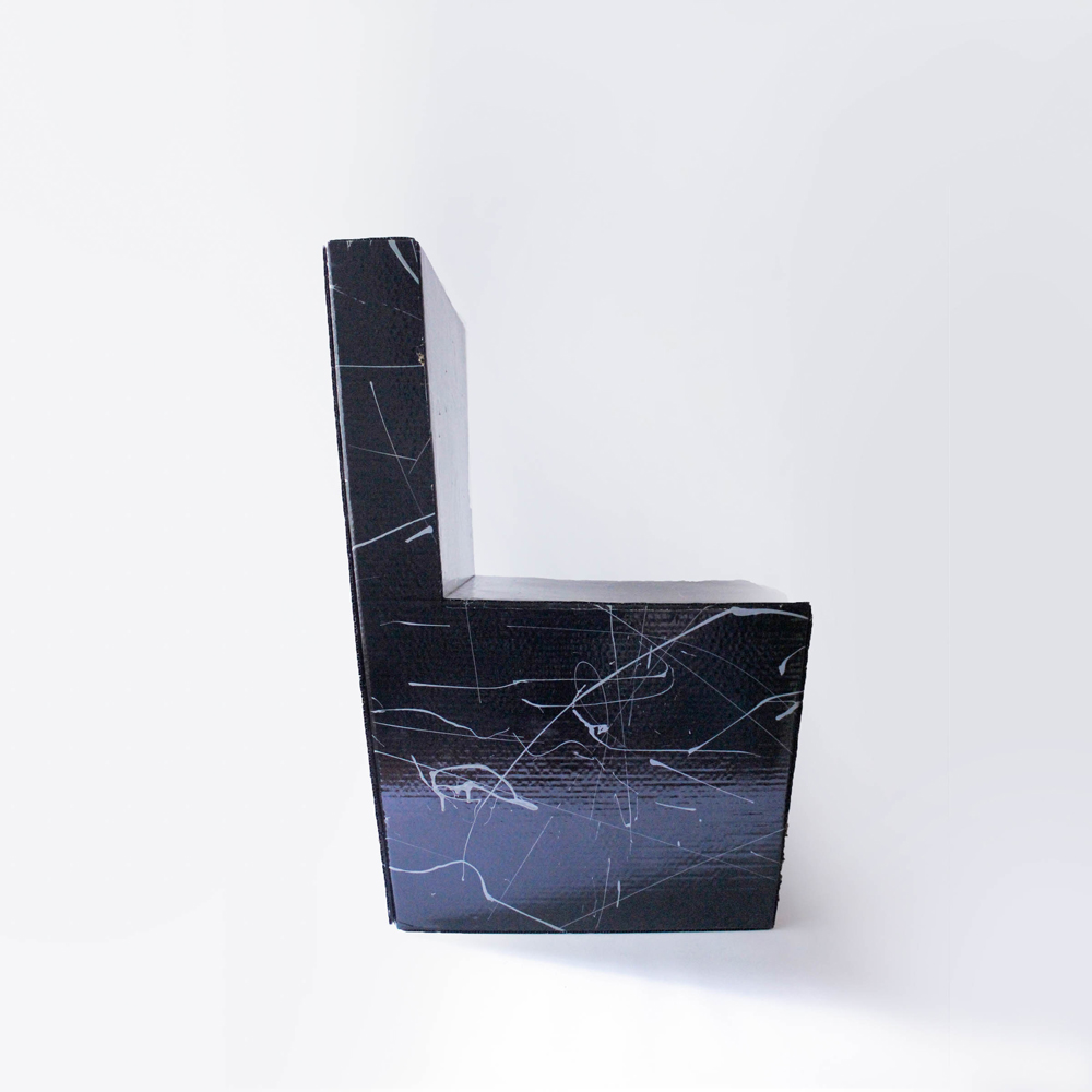 Cardboard Chair Marble 1