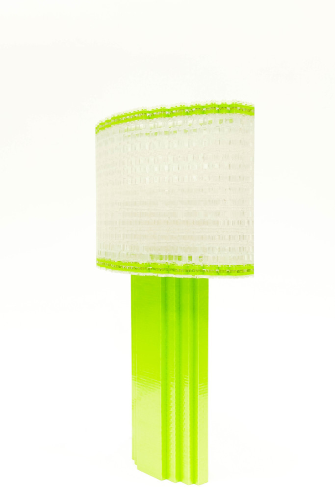 Oval Tube Lamp, Green 1 Small