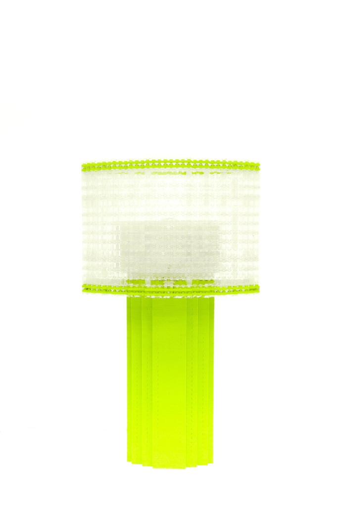 Oval Tube Lamp, Green 2 Small