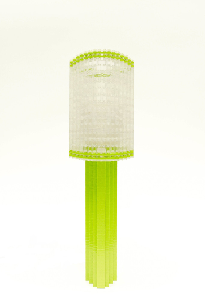 Oval Tube Lamp, Green 3 Small