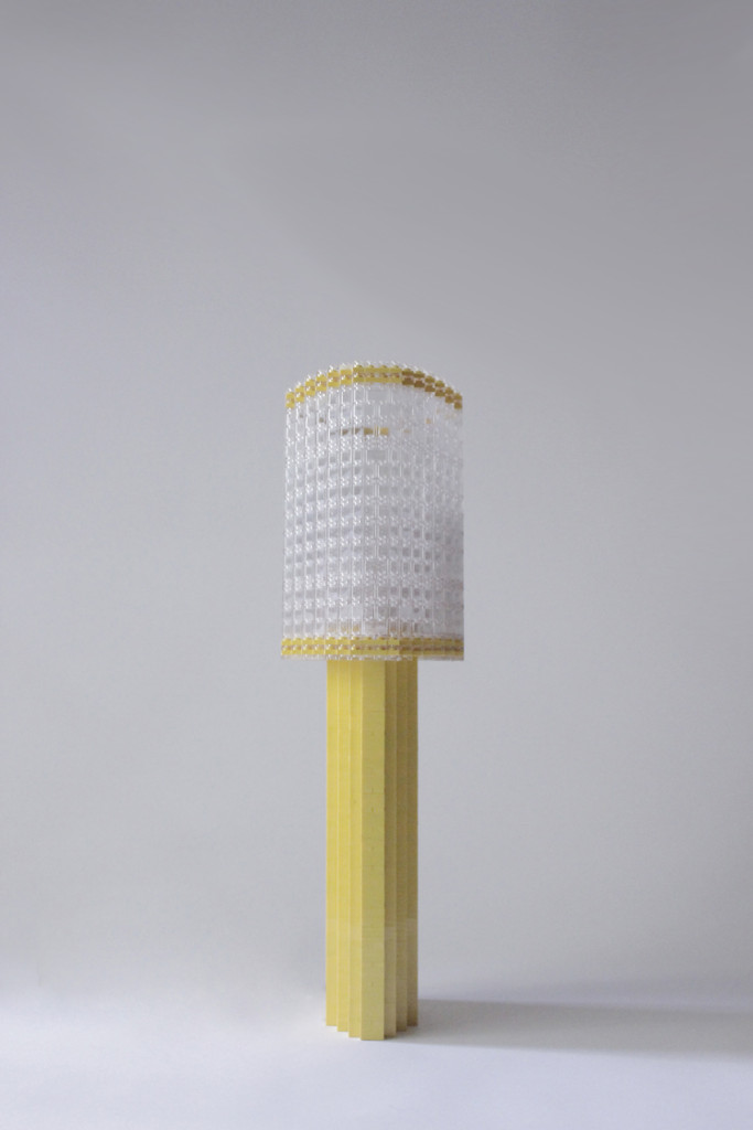 Oval Tube Lamp, Yellow 3 Small